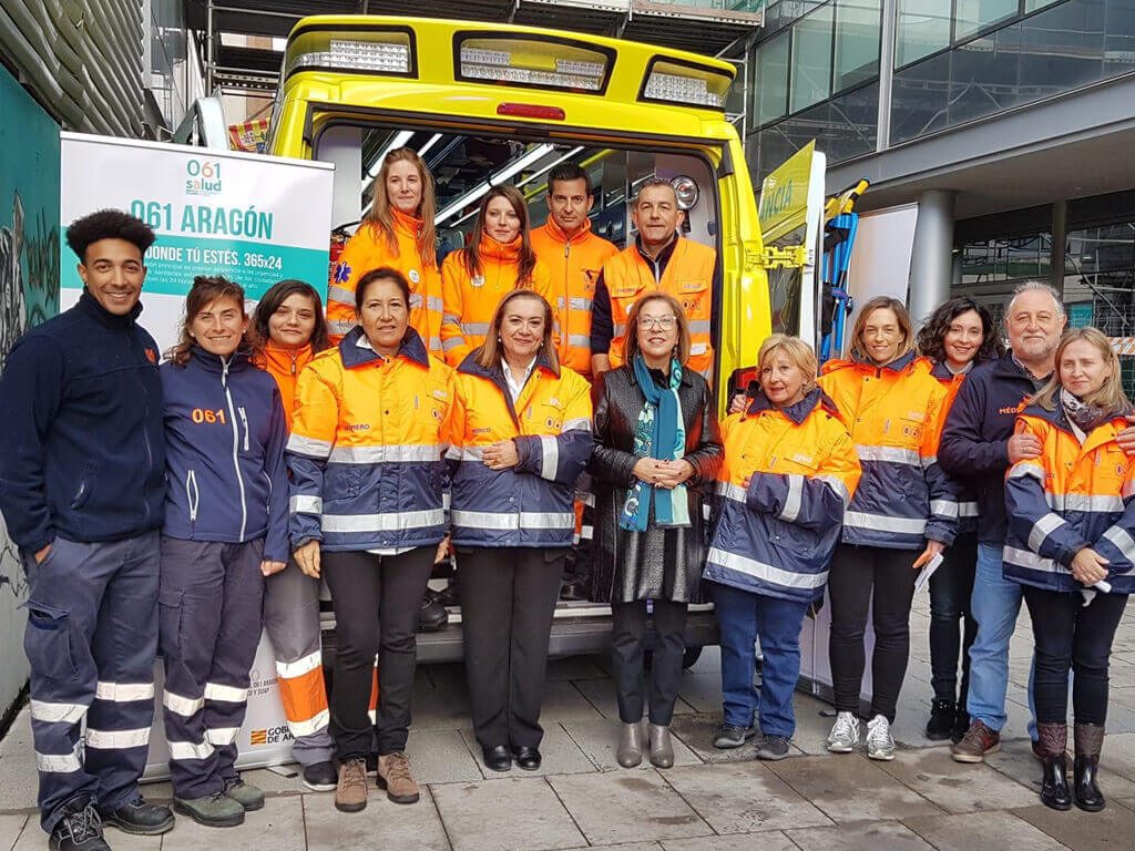 El 061 Se Muestra Ante Los Ciudadanos Con Ambulancias En Diferentes Puntos De Zaragoza 8181